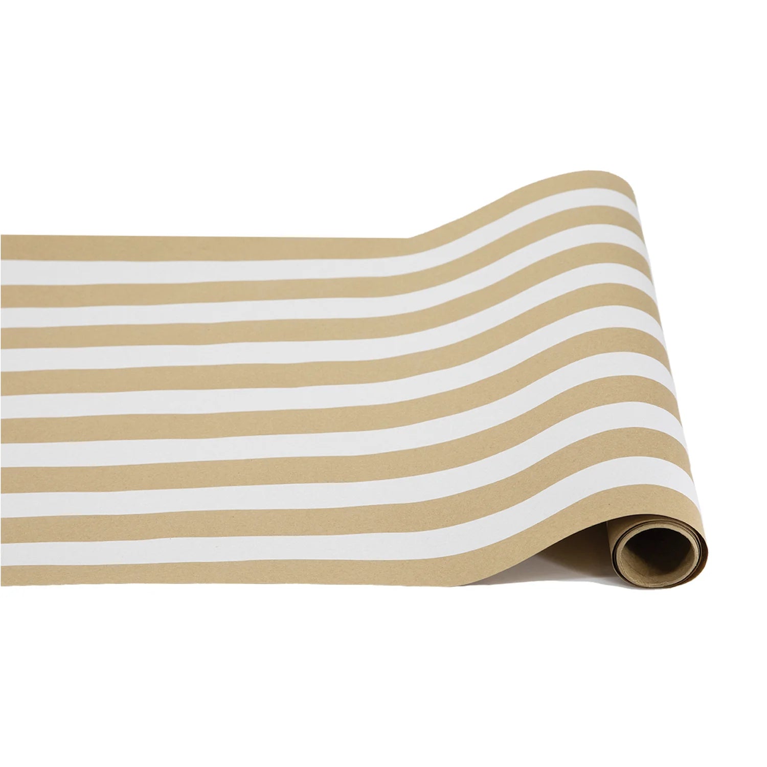 Hester & Cook Kraft White Classic Stripe Table Runner - Elegant Dining Decor for Weddings, Holidays & Everyday Use