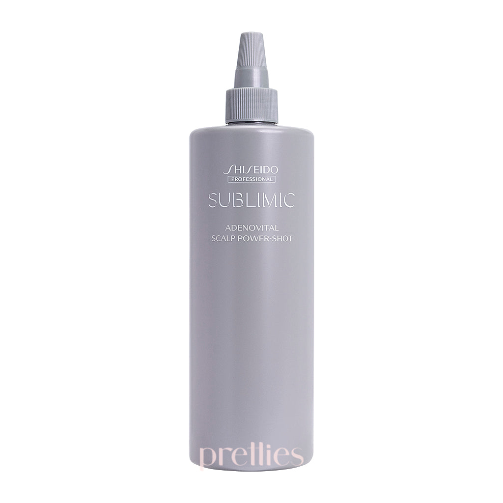 Shiseido SUBLIMIC Adenovital Scalp Power Shot Hair Growth Essence 480ml - Grey | Scalp Treatment for Thinning Hair & Hair Loss Prevention | Perfect for Daily Hair Care Routine & Styling Prep
