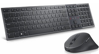 Dell Premier Zoom Certified Wireless Keyboard and Mouse Combo - Ergonomic Design for Home Office & Remote Work | Perfect for Video Conferencing & Online Collaboration