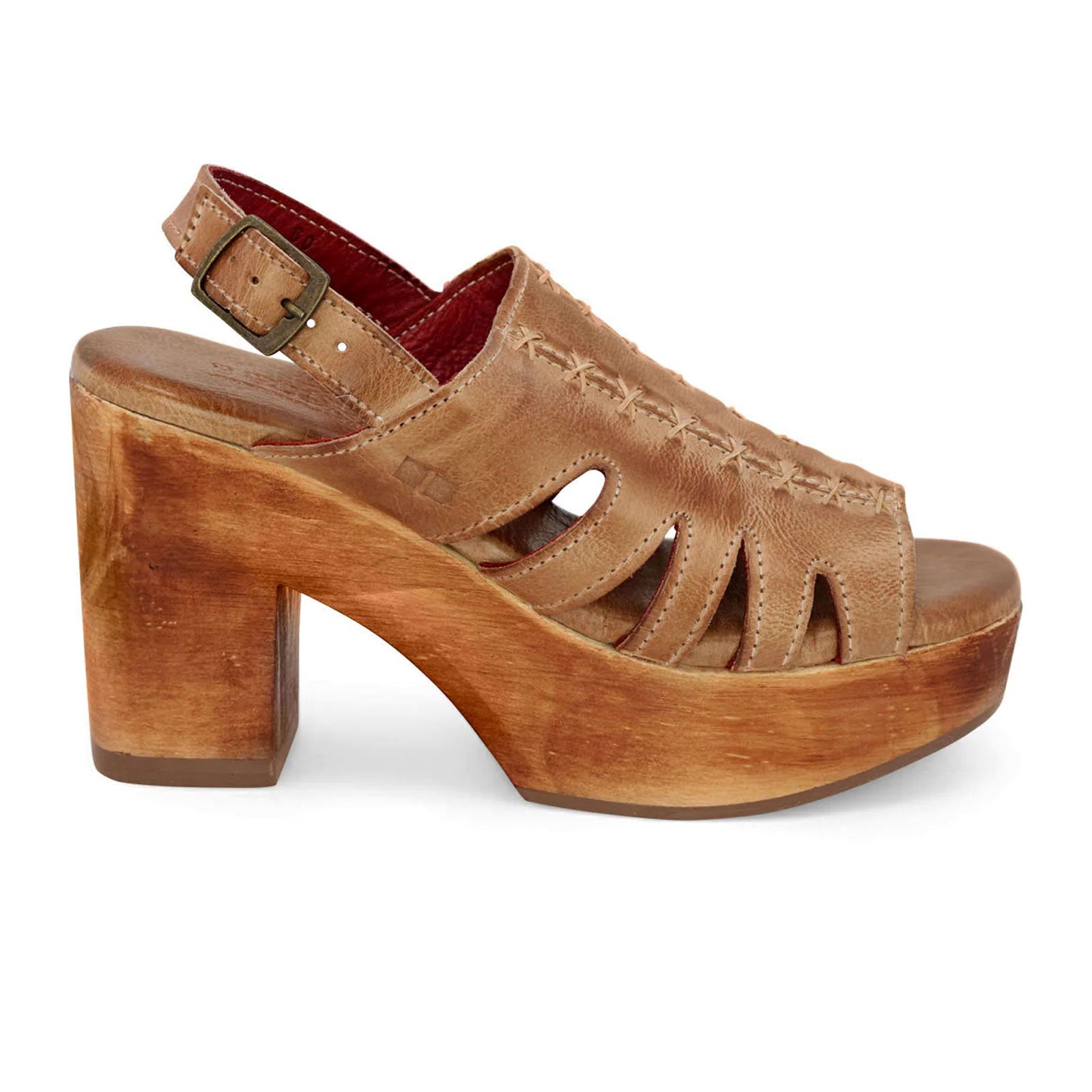 Bed Stu Fontella Women's Heeled Sandals - Tan Rustic Leather | Comfortable Dressy Sandals for Summer Weddings, Date Nights & Casual Outings