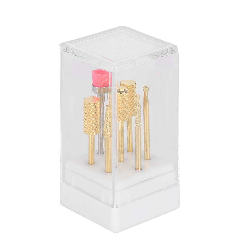 Professional Set of 2 Strong Nail Drill Bits & Grinding Heads for Manicurists - Perfect for Nail Salon, Home Use & DIY Nail Care Enthusiasts