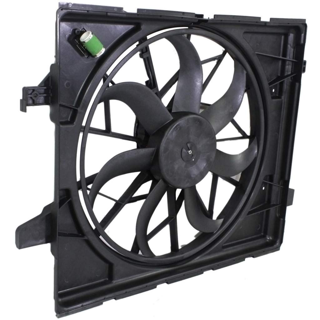 2011-2019 Jeep Grand Cherokee Radiator Fan - Single Fan Replacement Part CH3115170 | 55037992AD | Standard Duty Cooling System | Perfect for Off-Roading & Daily Commuting
