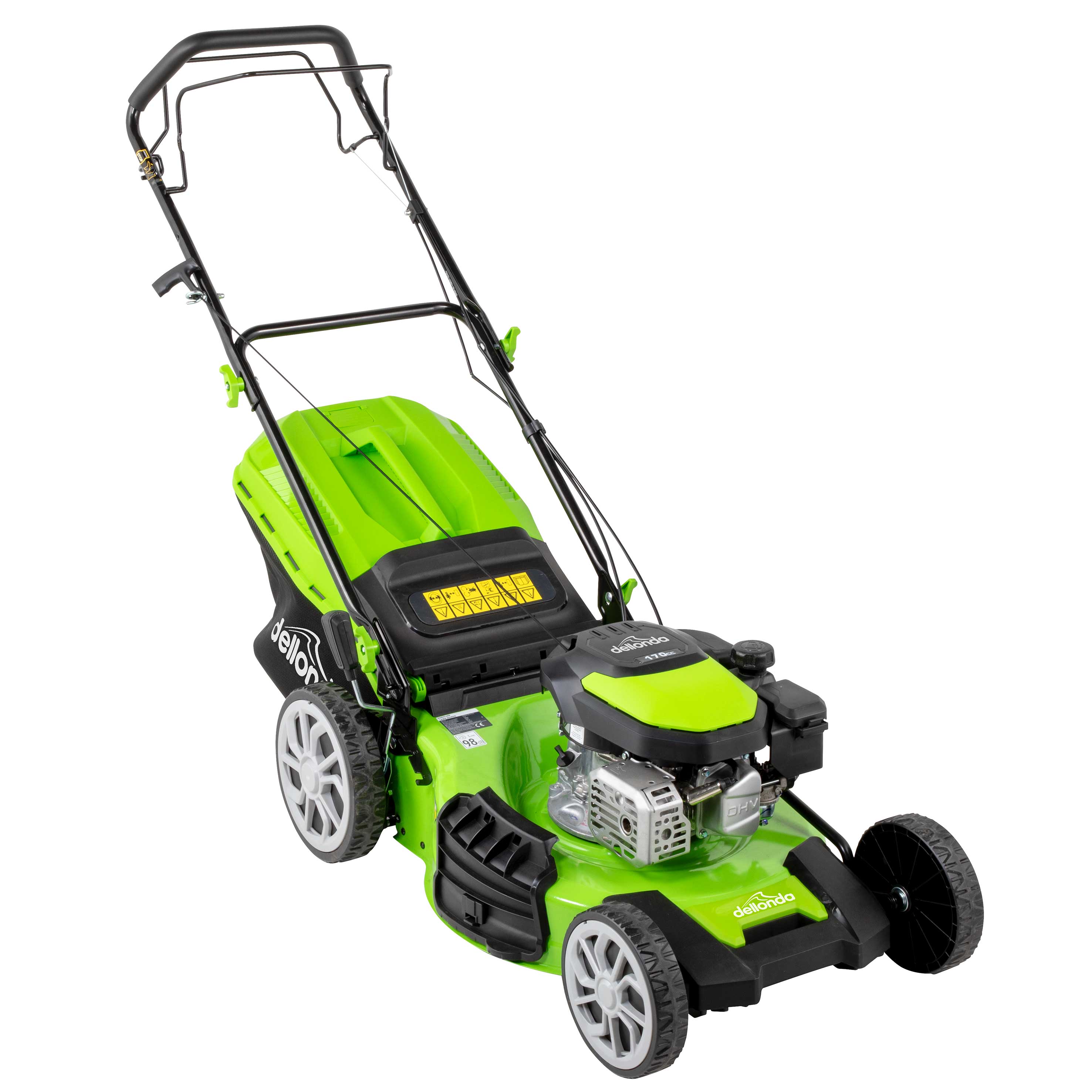 170cc 20-Inch 4-Stroke Self-Propelled Gas Lawn Mower with 51cm Cutting Width - DG102 Model - Perfect for Medium to Large Yards, Residential Lawn Care & Landscaping