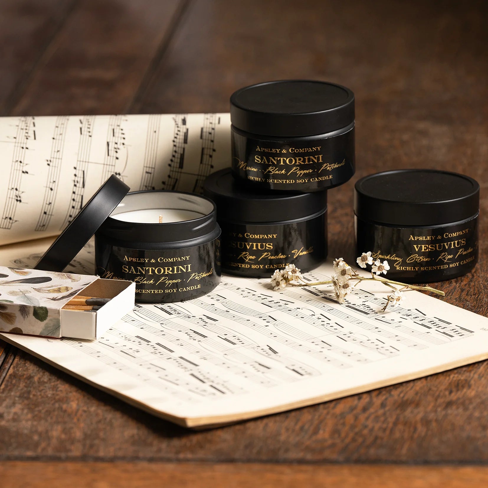 Luxury Halfeti Scented Travel Candle 150g - Premium Compact Candle for Home, Office & Gifts by Apsley and Company | Perfect for Travel, Relaxation & Aromatherapy