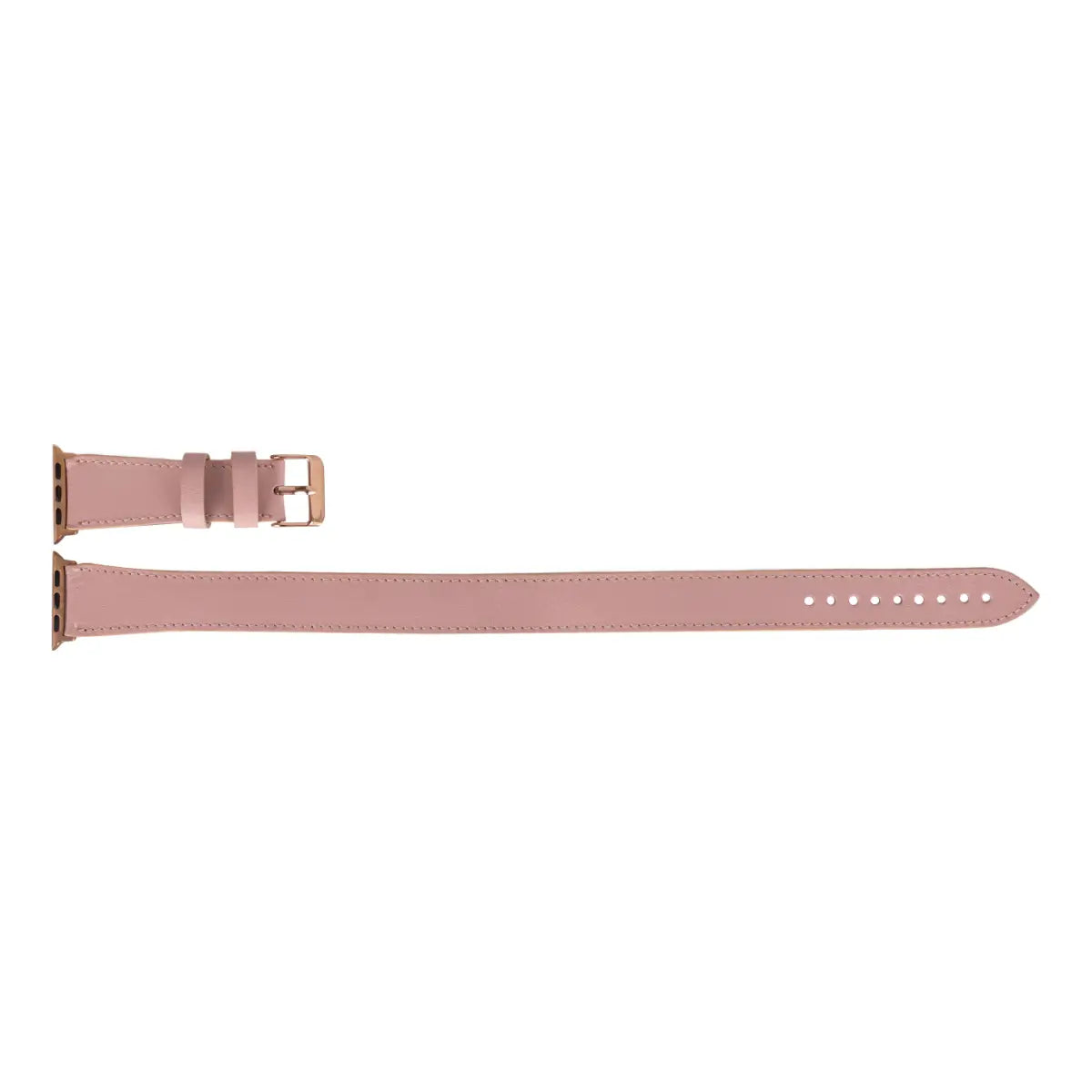 Pink Leather Double Tour Apple Watch Band for Women - Stylish & Comfortable Replacement Strap for Apple Watch Series 9/8/7/6/5/4/SE - Perfect for Work, Gym, and Everyday Wear