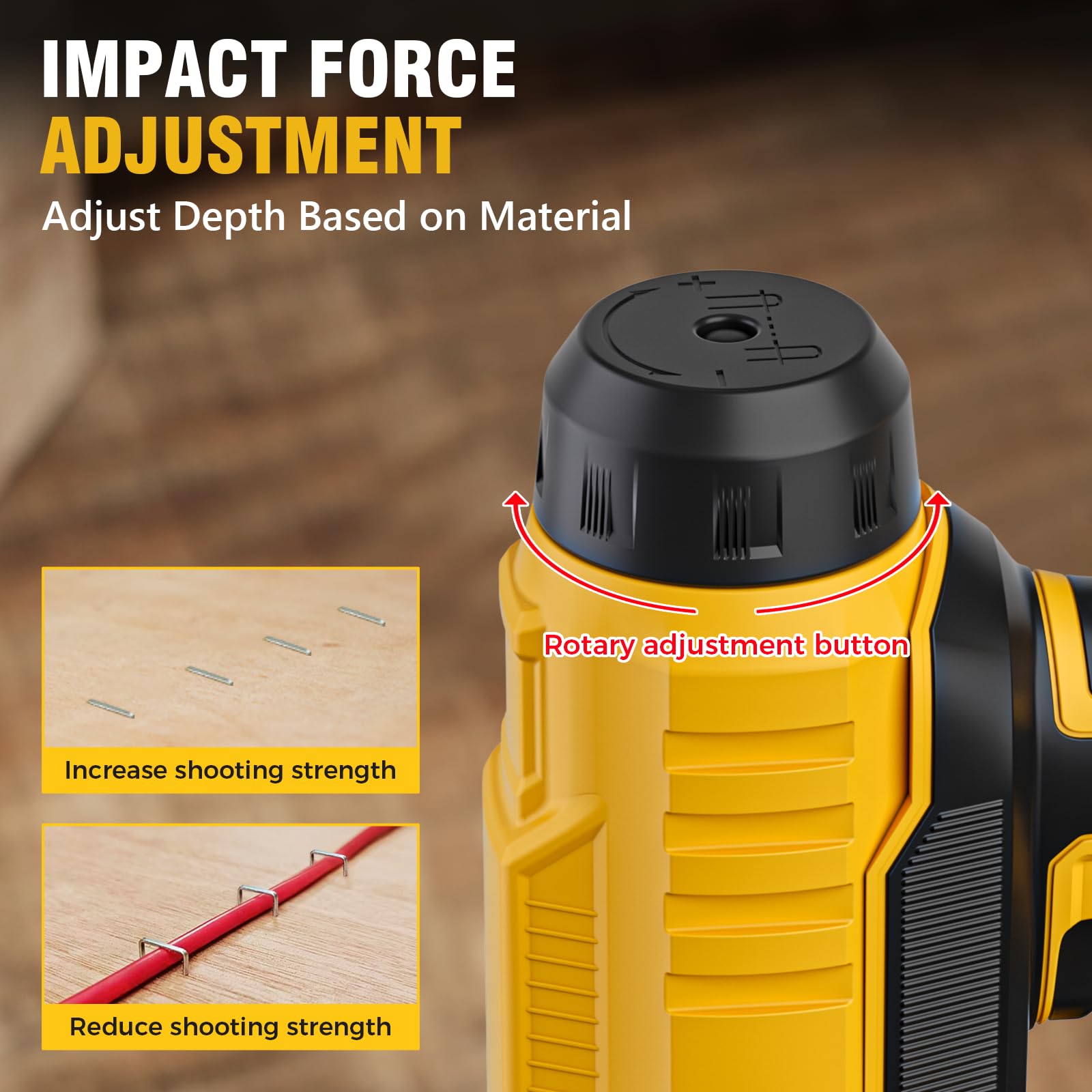 Alloyman 18 Gauge Cordless Nail Gun & Stapler Combo Kit - 2-in-1 Battery Powered Brad Nailer with 2.0Ah Lithium Battery, Charger, 1000 Nails & 500 Staples - Perfect for DIY Home Improvement, Woodworking Projects, Furniture Making and Trim Installation