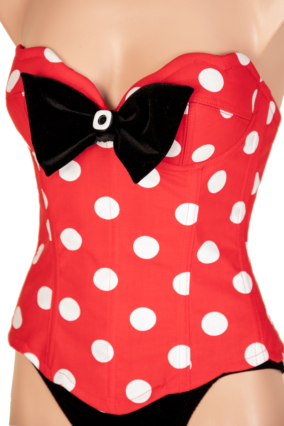 Mousie Strapless Corset for Women - Sexy Bustier Lingerie Top with Push Up & Boning - Perfect for Valentine's Day, Boudoir, Bridal, and Special Occasions