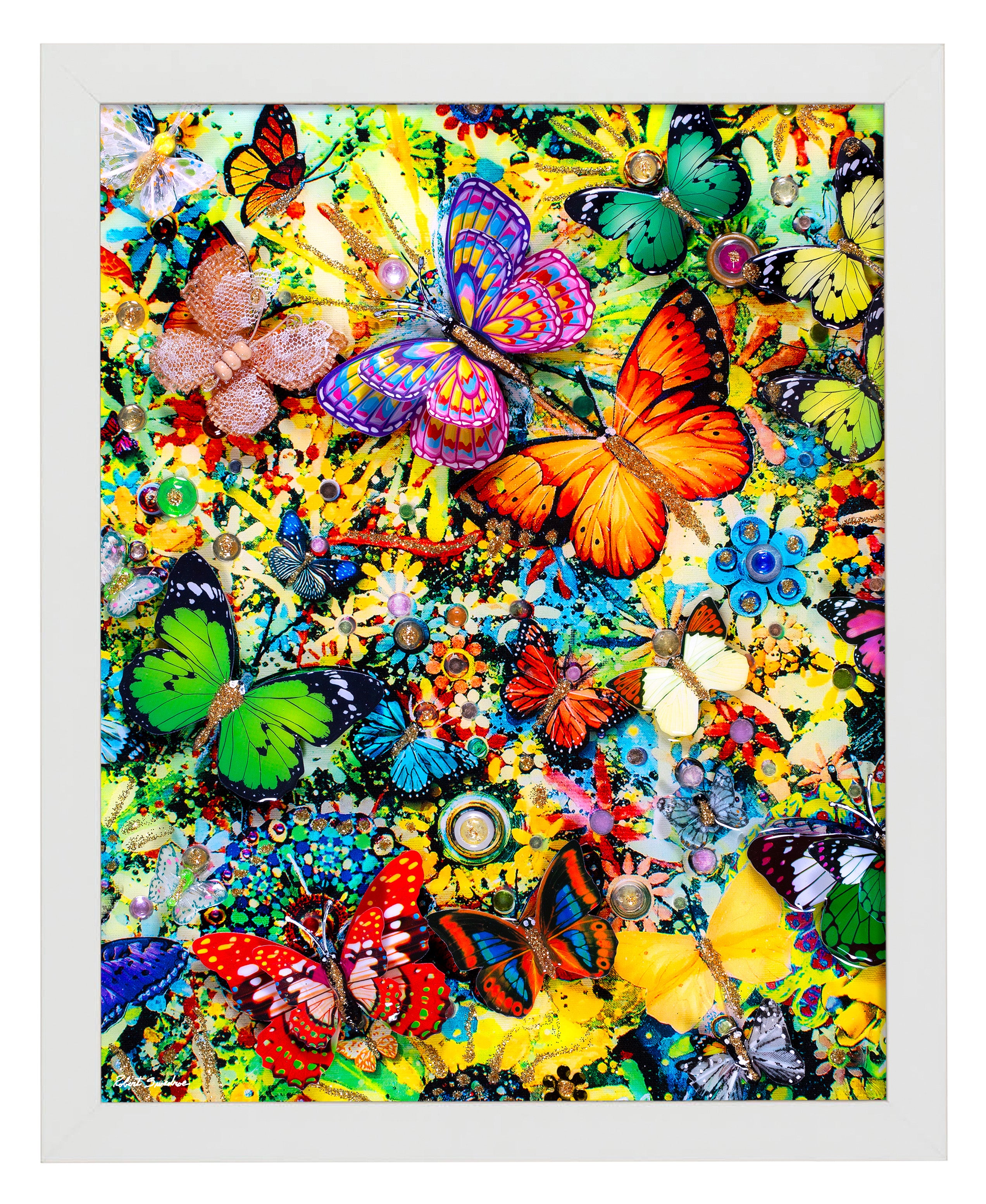 Butterfly Spring Art Prints - Vibrant Wall Decor for Home, Office & Gifts | Nature-Inspired Painting for Living Room, Bedroom & Nursery