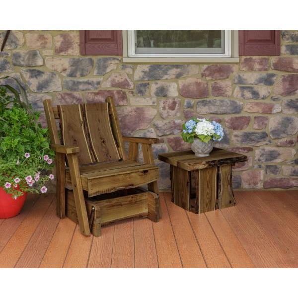 A & L Furniture Blue Mountain Timberland Glider Chair - Comfortable Rocking Recliner for Nursery, Living Room & Patio - Perfect for Relaxing, Nursing & Reading