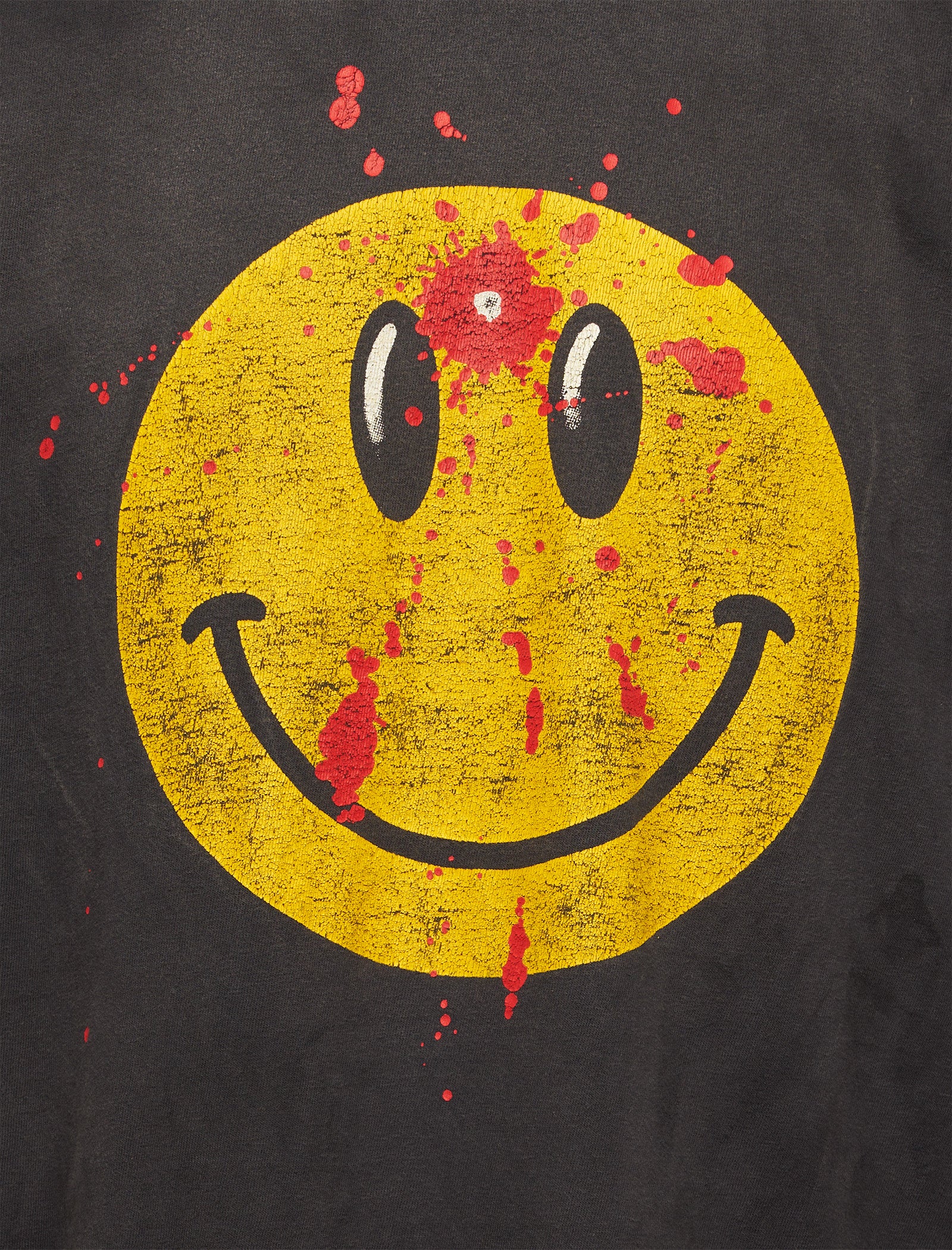 Ready-Made Black Smile Graphic T-Shirt for Men & Women - Casual Wear, Street Style, and Everyday Outfits