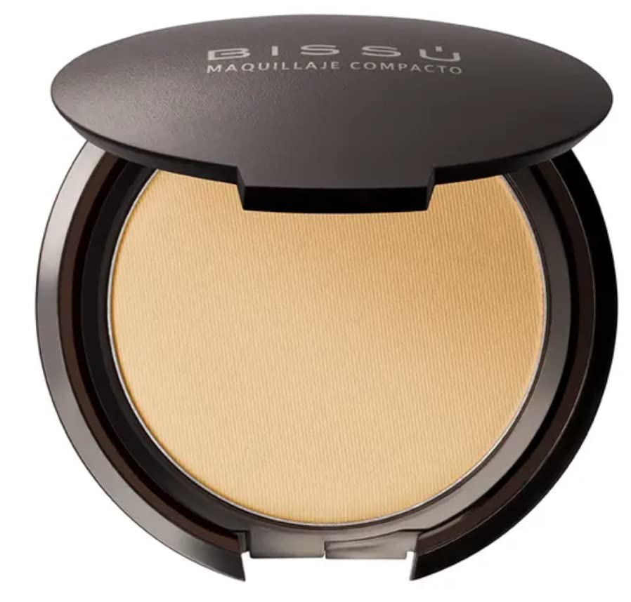 Bissú Compact Powder Makeup - 8g (07 Caramel) - Lightweight Oil-Control Pressed Powder for Flawless Matte Finish - Perfect for Daily Use & Touch-Ups On-The-Go