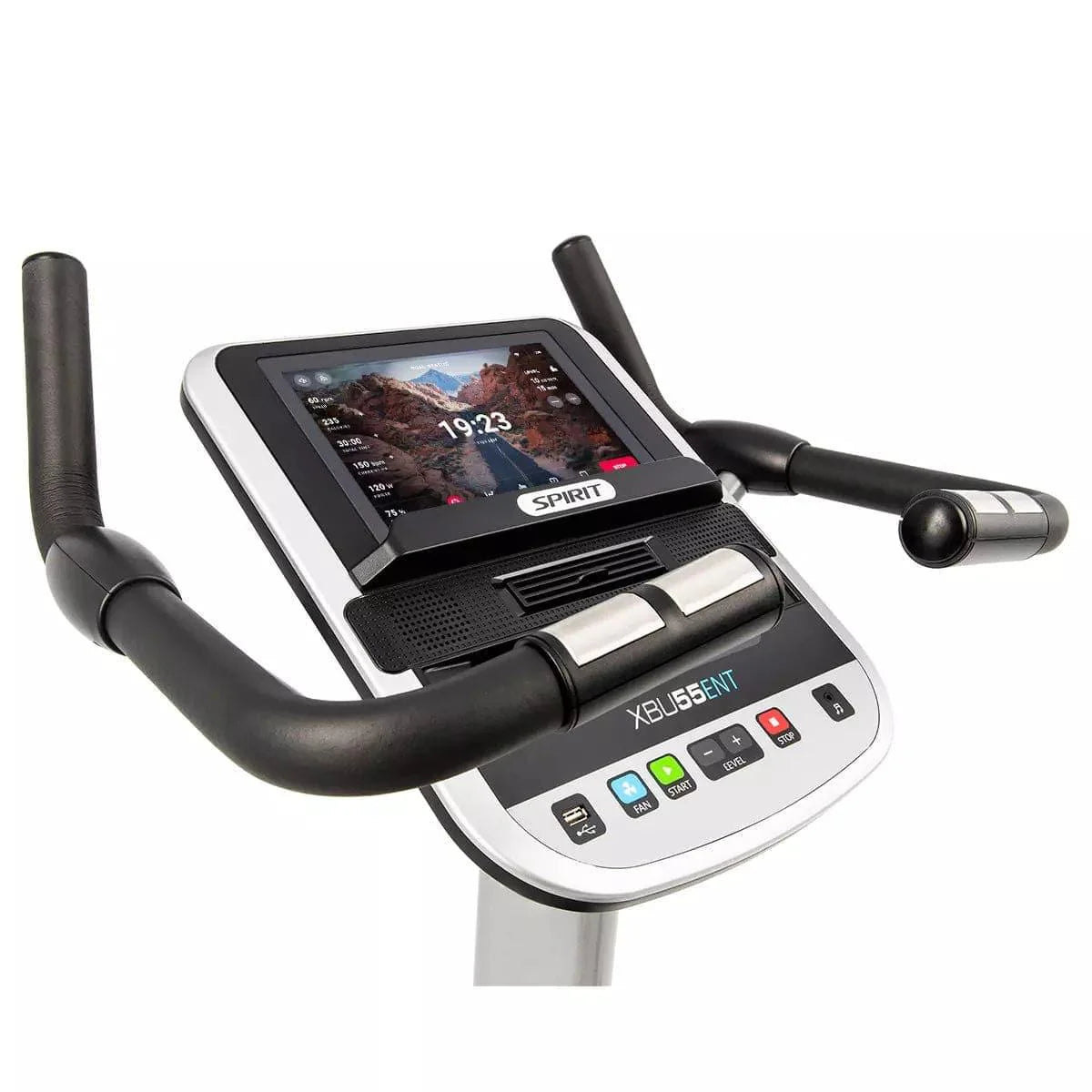 Spirit Fitness XBU55ENT Upright Exercise Bike for Home Gym - Cardio Workout Equipment for Weight Loss & Fitness Training