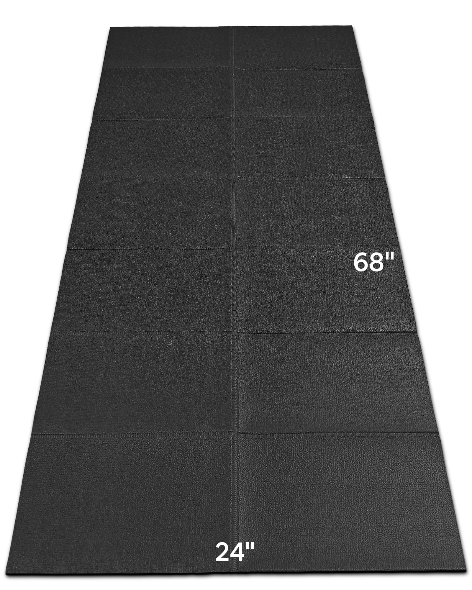 Foldable Walking Pad Treadmill Mat - Non-Slip Exercise Equipment Mat with High Rebound, Noise Reduction & Floor Protection for Home Gym, Office Workout & Indoor Fitness Training