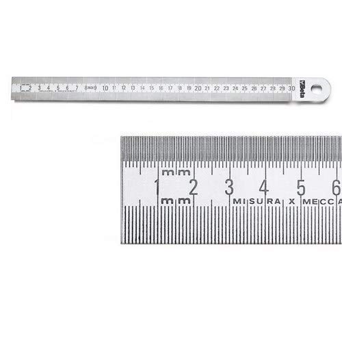 Beta Tools 016830030 - 15-Piece 1683 SS Semi-Rigid Graduated Ruler Set for Precision Measuring | Ideal for Engineering, Drafting & DIY Projects