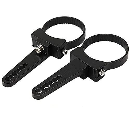 Auxbeam 2.5 Inch Universal Bull Bar Roll Cage Clamps - Heavy Duty LED Light Bar Mounting Bracket Kit for Jeep Wrangler, Trucks & Off-Road Vehicles (2 Pack) - Perfect for Off-Road Adventures, Camping & Night Driving