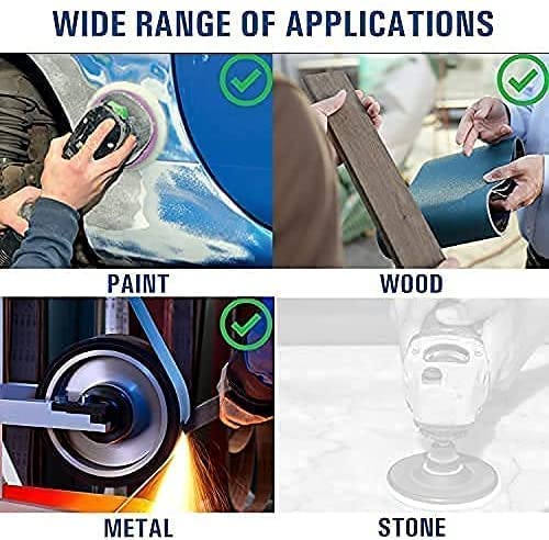 Premium 5 Inch PSA Adhesive Sticky Back Sanding Discs - 100 Pack, 800 Grit for Wood, Metal, Paint & Plastic - Perfect for DIY Projects, Furniture Refinishing & Automotive Sanding