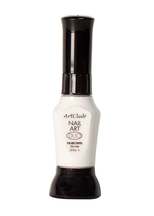 Color Club Nail Art Duos - White & Silver Glitter Polish Set | Long-Lasting Gel Nail Polish for Manicure & Pedicure | Perfect for Parties, Weddings & Special Occasions
