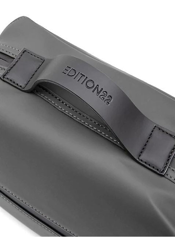 Bugatti x Edition 22 Premium Leather Toiletry Bag for Men - Travel Cosmetic Organizer for Gym, Business Trips & Weekend Getaways