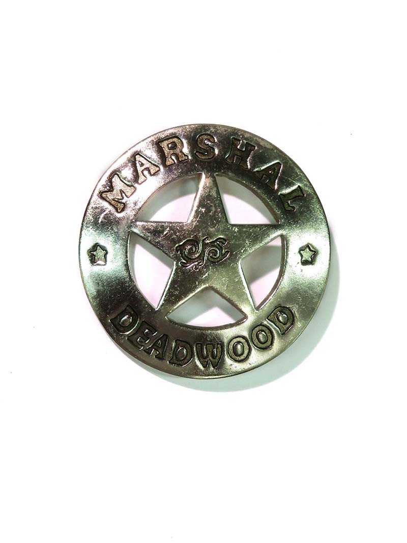 Marshal Deadwood Western Replica Sheriff Badge - Authentic Vintage Style Cowboy Lawman Pin for Western Costume, Cosplay, and Collectors - Perfect for Reenactments, Halloween, and Western Themed Parties