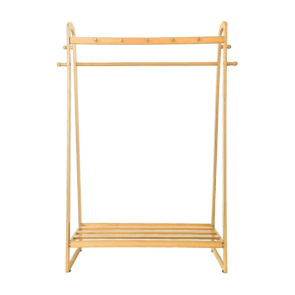 160x100cm Slim Space Saving Clothes Rack - Stylish Freestanding Garment Organizer for Bedroom, Closet & Laundry Room