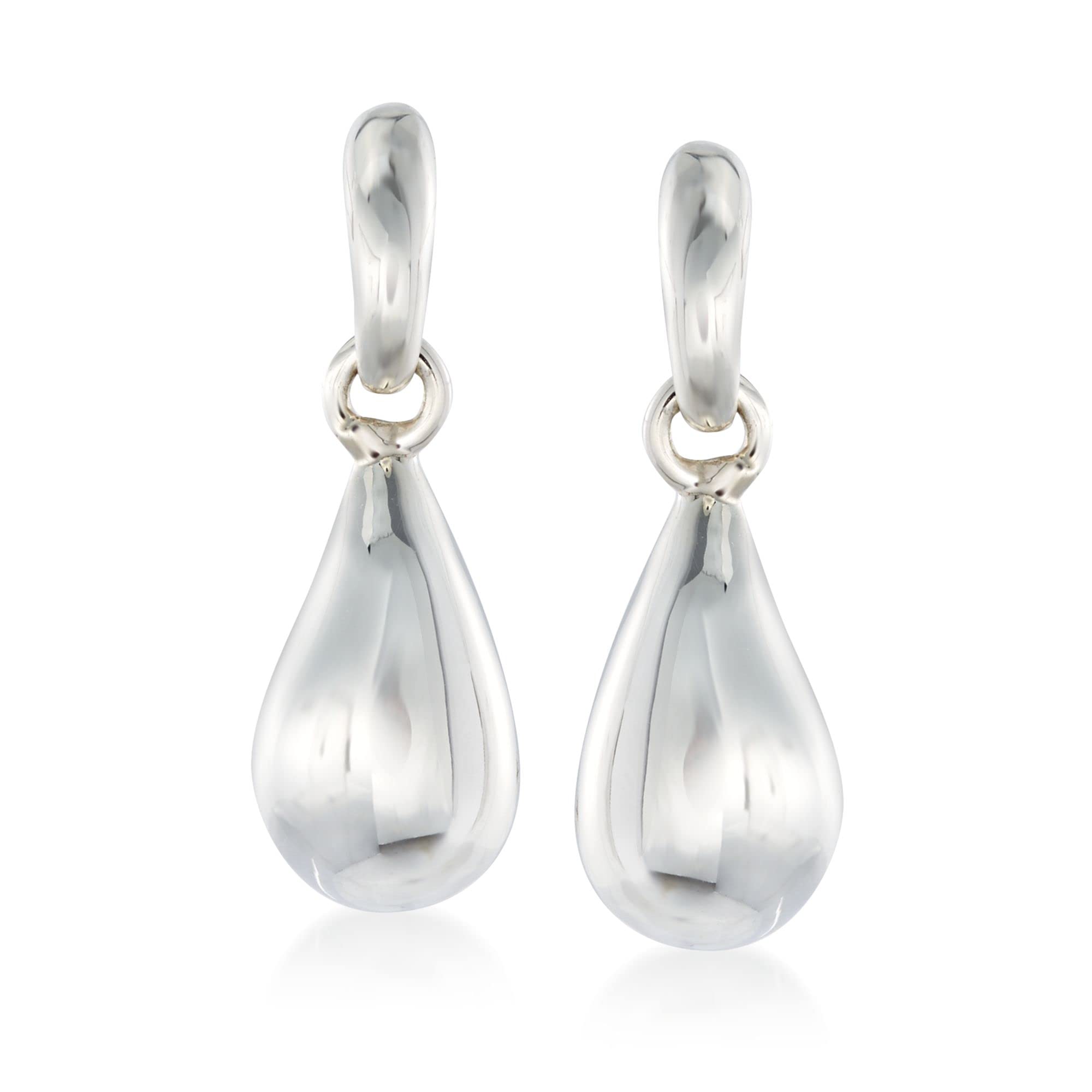 Zina Sterling Silver Teardrop Earrings for Women - 925 Silver Dangle Earrings, Hypoallergenic Jewelry Gift for Her - Perfect for Weddings, Parties & Everyday Wear