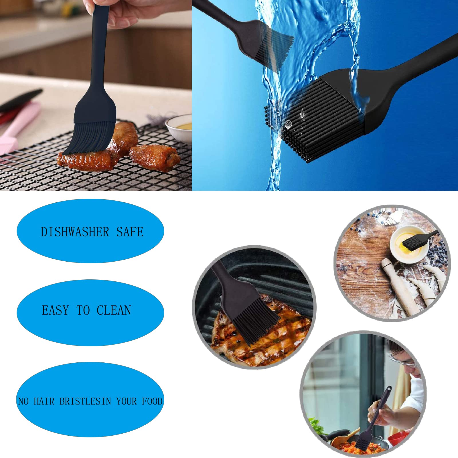 Professional Turkey Baster Set - 5 Pcs Stainless Steel Meat Syringe with Cleaning Brush for Marinating Beef, Pork & Fish - Perfect for Thanksgiving & Christmas Cooking