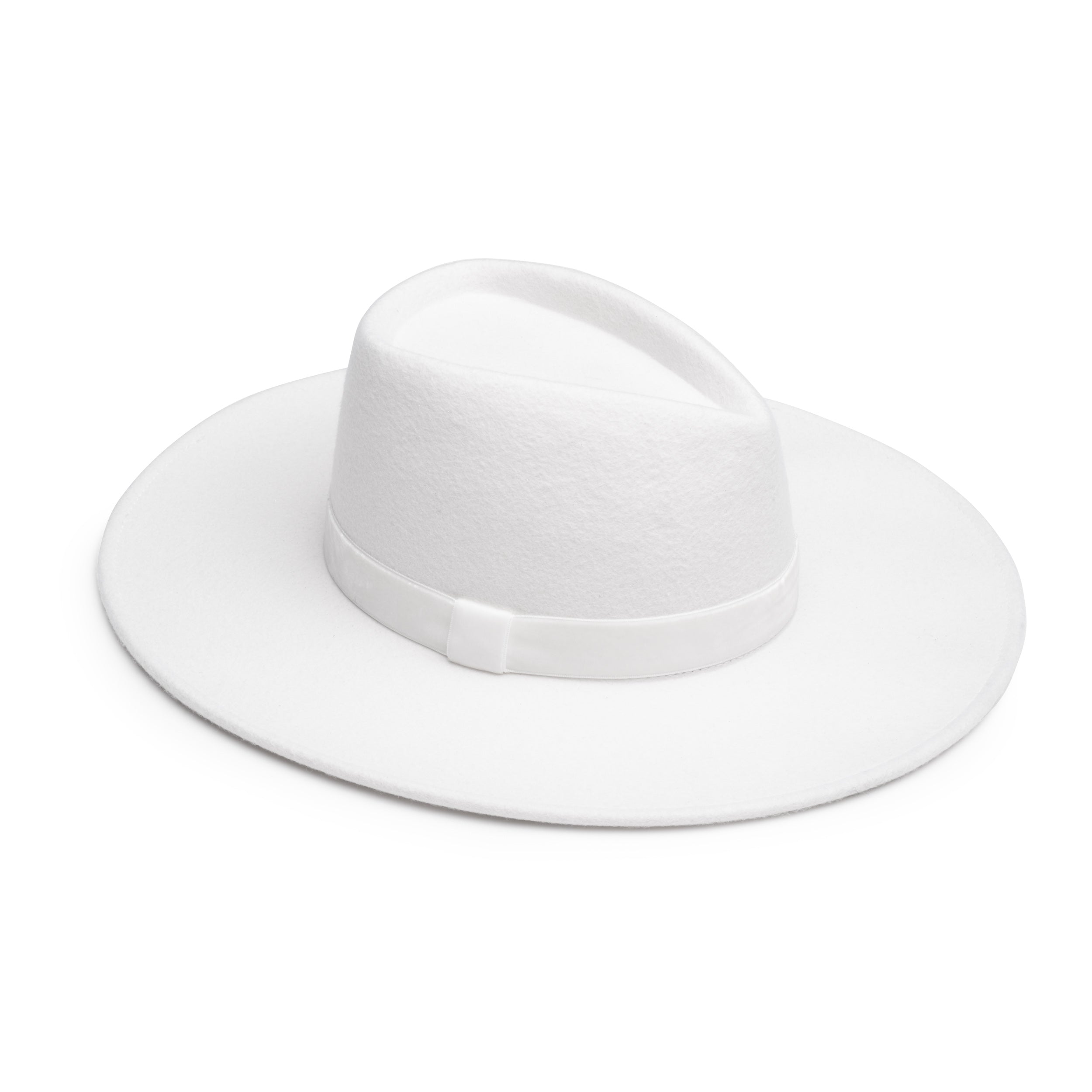Harlowe Wool Felt Fedora Hat for Women & Men - Classic Vintage Style Wide Brim Dress Hat - Perfect for Weddings, Parties & Outdoor Events