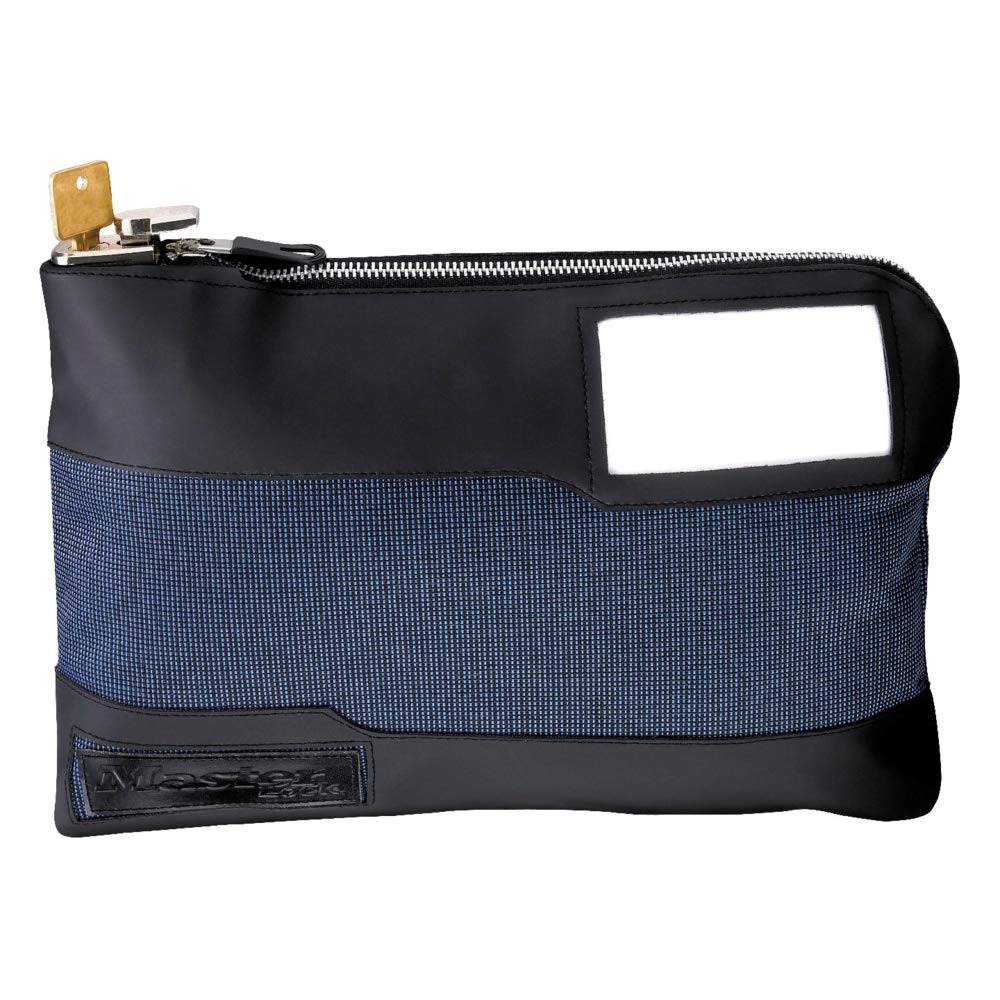 Master Lock 7120D Money Bag - Secure Key Lock & Zipper Cash Pouch (11.5 Inch) for Travel, Passport & Valuables Protection | Ideal for Business Trips, Vacation Security & Daily Money Storage