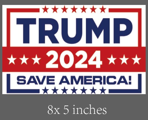 Trump 2024 Save America Temporary Tattoos (4 Pack) - Patriotic Skin Decals for Men & Women - Show Your Support for 2024 Election - Perfect for Rallies, Parties & Political Events