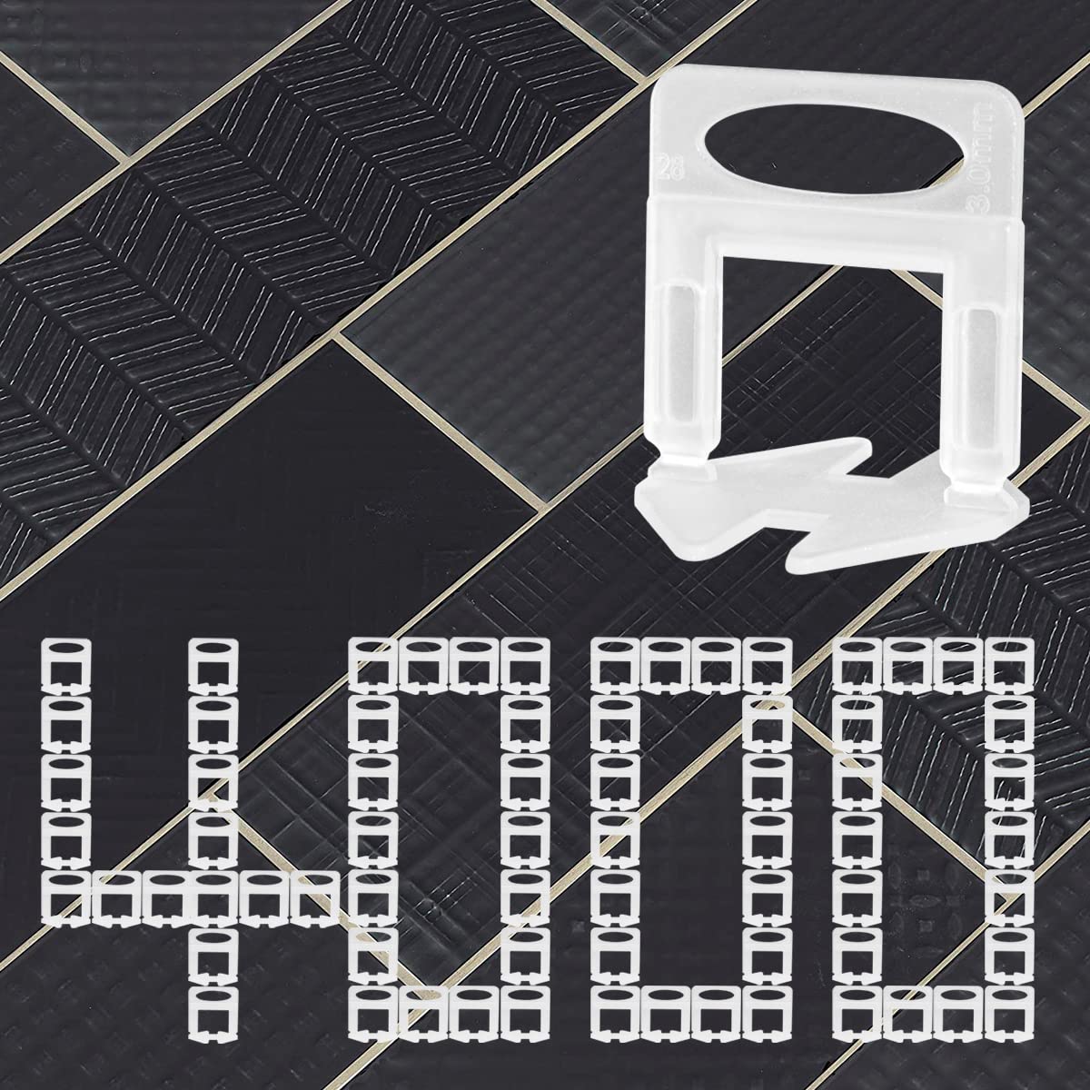 4000pcs Tile Leveling System Clips - 1/8