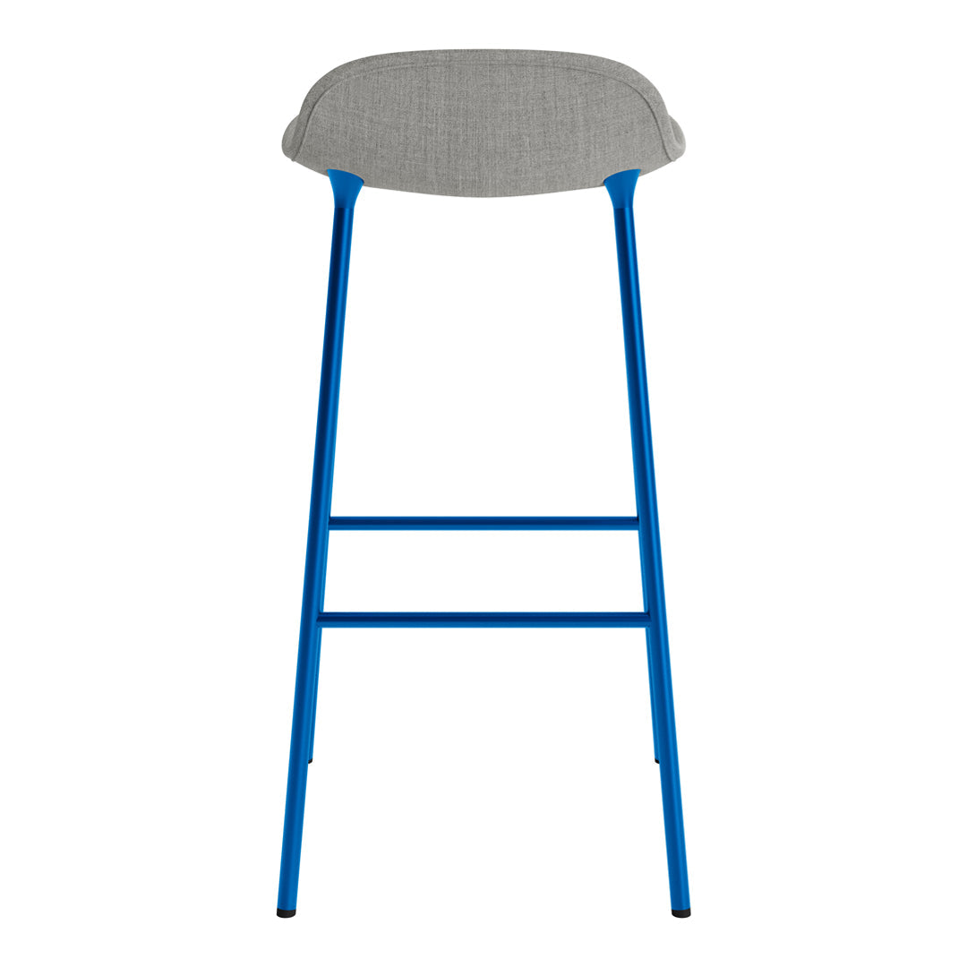 Modern Form Bar Stool with Sturdy Metal Legs & Comfortable Upholstered Seat - Perfect for Kitchen Islands, Home Bars & Commercial Use