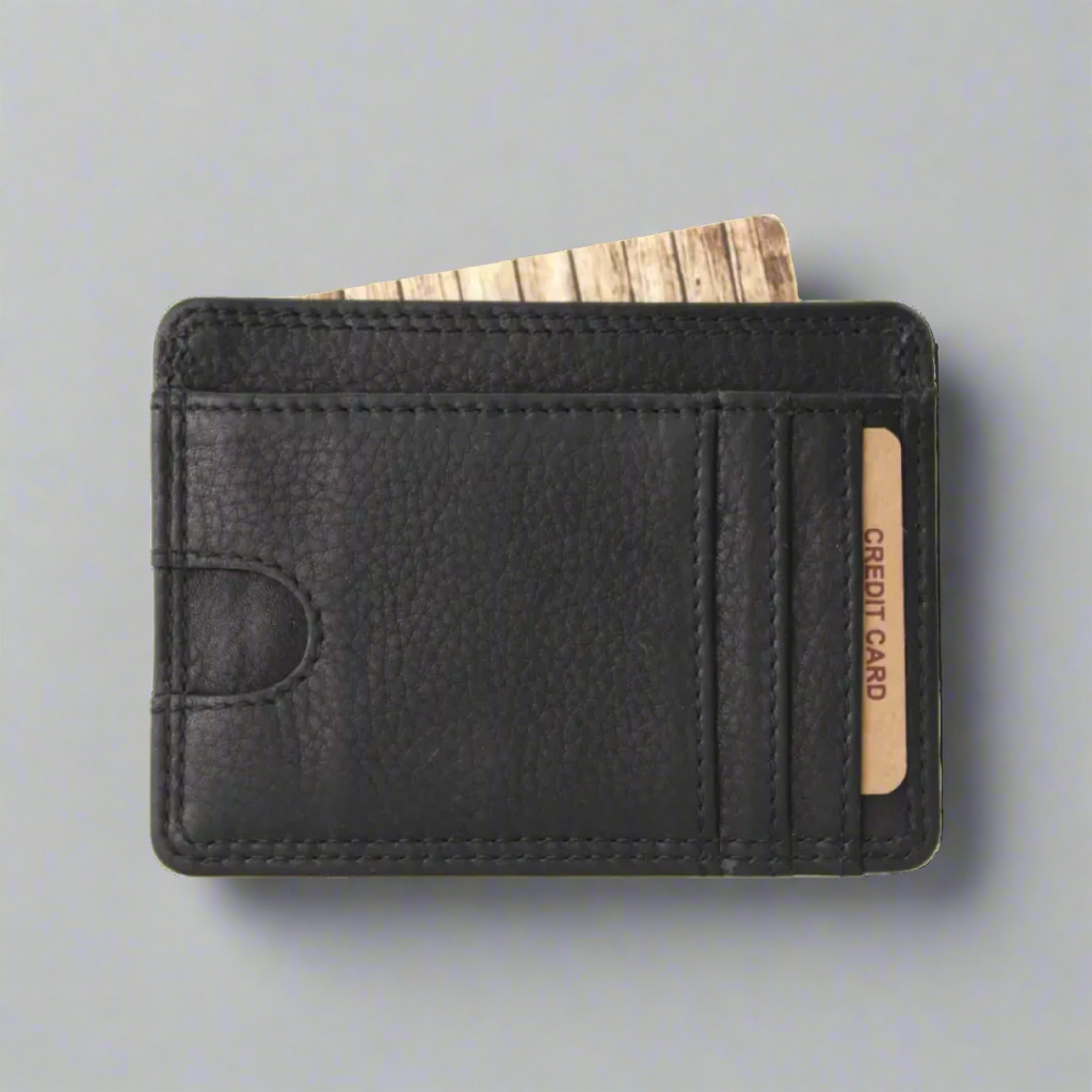 Rugged Earth Men's Slim Wallet - RFID Blocking Minimalist Front Pocket Wallet for Travel & Everyday Carry | Durable Leather & Lightweight Design