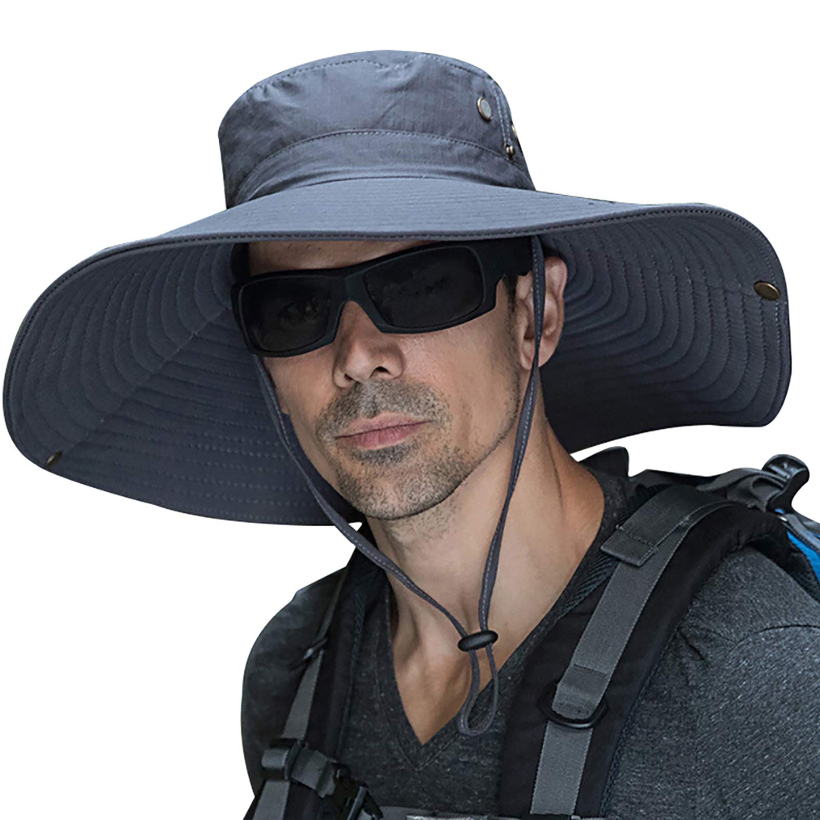 Peicees Super Wide Brim Sun Hat for Men & Women - UPF 50+ UV Protection Fishing Bucket Hat, Safari & Cowboy Style Summer Outdoor Hat | Perfect for Beach, Hiking, Gardening and Travel