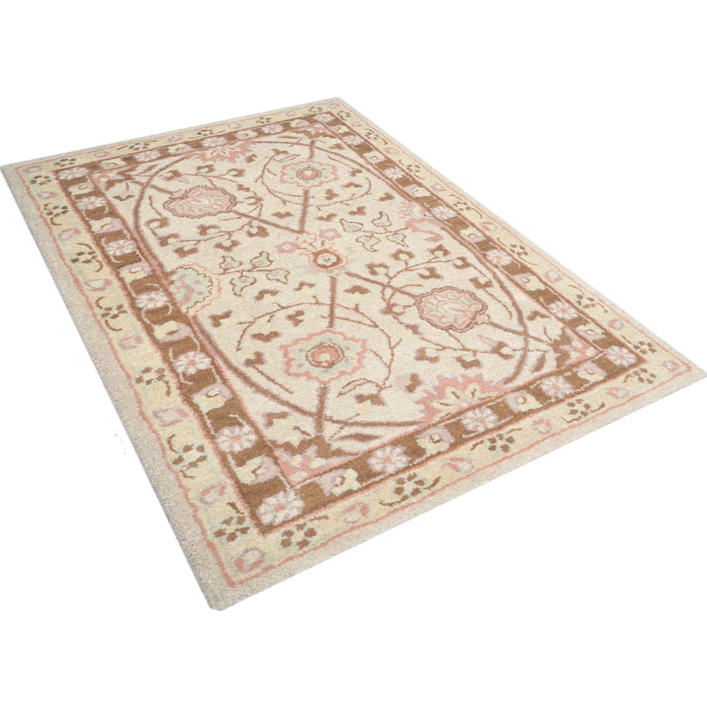 Echoes Hand Tufted Rug - Soft Modern Wool Area Rug for Living Room, Bedroom, Dining Room - Non-Slip Home Decor Floor Mat for Cozy Interior Design