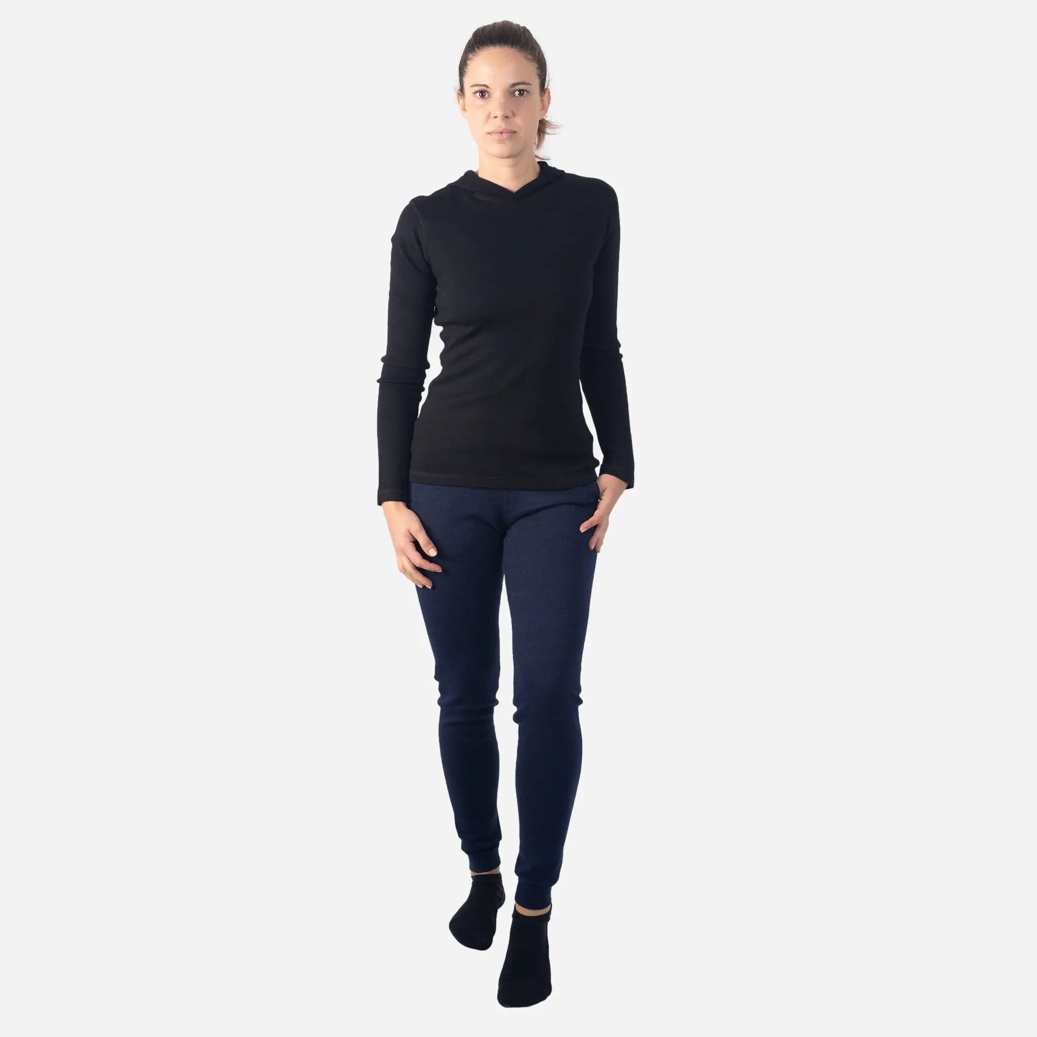 Women's Alpaca Wool Pullover Hoodie - Soft & Lightweight 300 GSM Winter Sweater for Women | Cozy Outdoor & Casual Wear