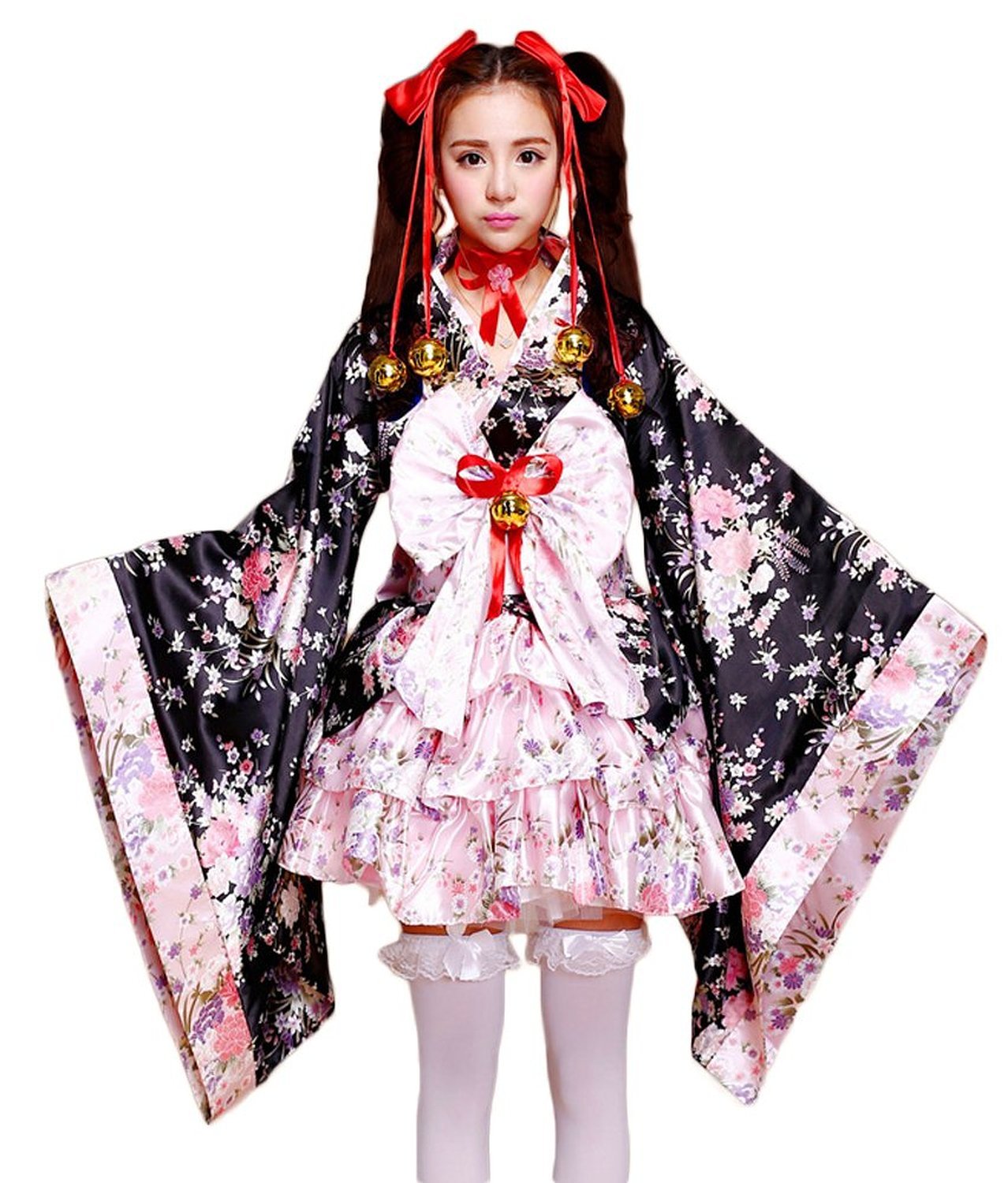 VSVO Anime Cosplay Lolita Halloween Fancy Dress - Japanese Kimono Costume for Women | Perfect for Cosplay Events, Halloween Parties & Anime Conventions