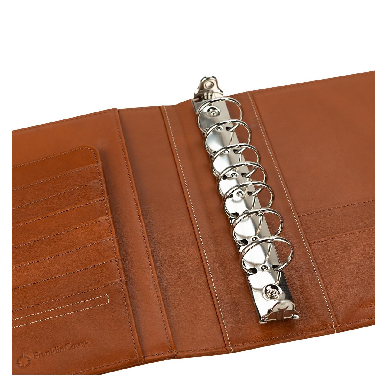 FranklinCovey Ryder Leather Open Binder - Classic Tan Executive Organizer | Premium Leather Planner for Business Professionals, Office Meetings & Daily Productivity