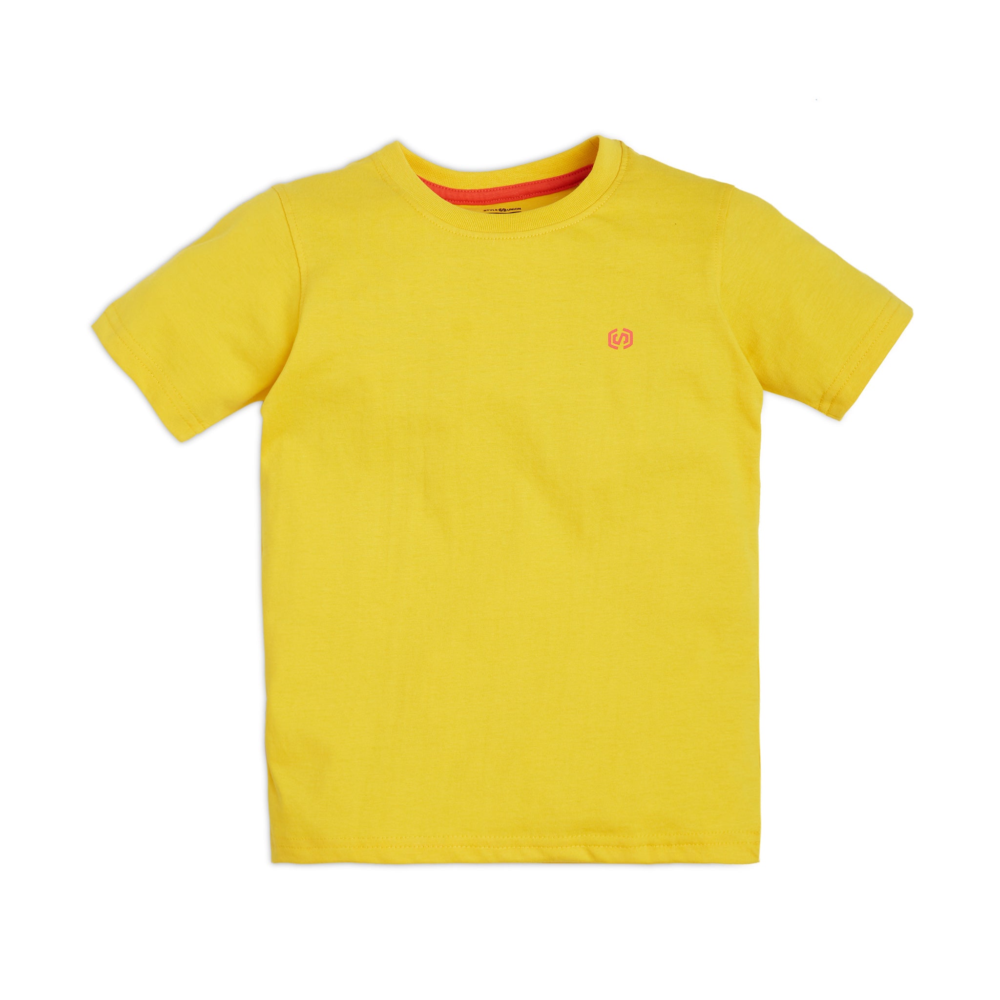 Boys' Regular Fit Solid Color Cotton T-Shirt - Soft & Comfortable for Everyday Wear, School, and Play