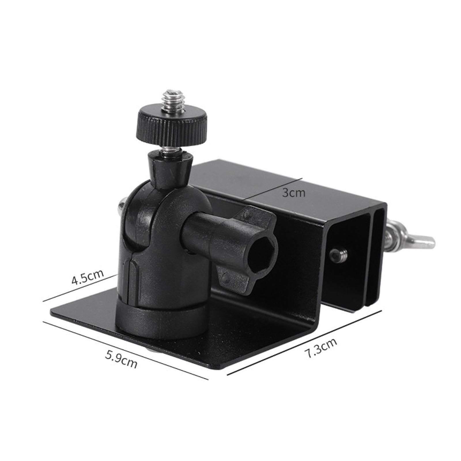 Weatherproof Aluminum Alloy Gutter Mount Bracket for Solar Panels - Heavy Duty Flexible Outdoor Stand (Black) | Perfect for RV, Boat, and Off-Grid Solar System Installations