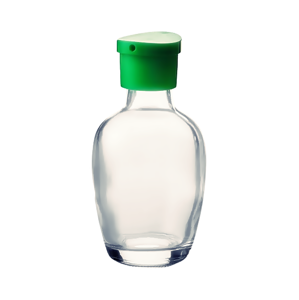 19816 Town Soy Sauce Bottle - 5 oz Glass Bottle with Green Top - Perfect for Restaurants, Kitchens & Asian Cuisine