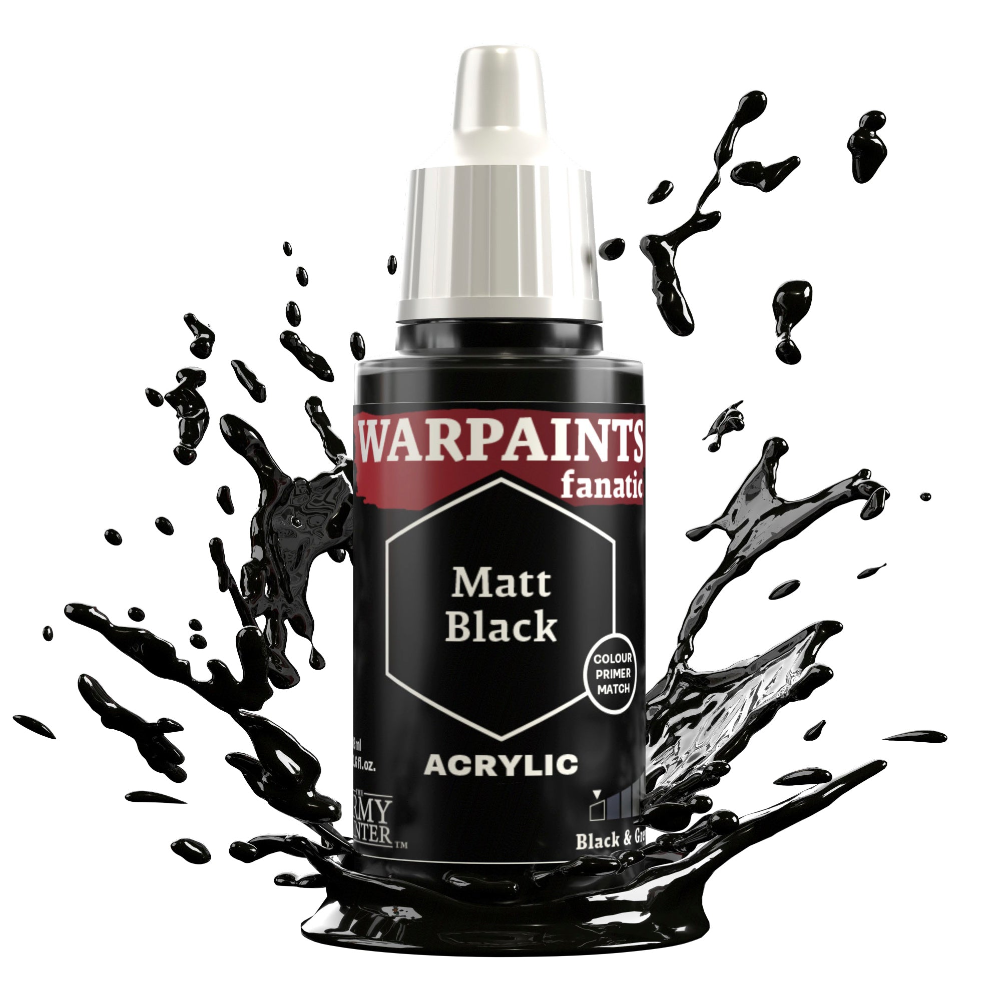 Warpaints Fanatic: Premium Matt Black Face Paint for Cosplay, Halloween & Theater Makeup - Long Lasting & Easy to Apply