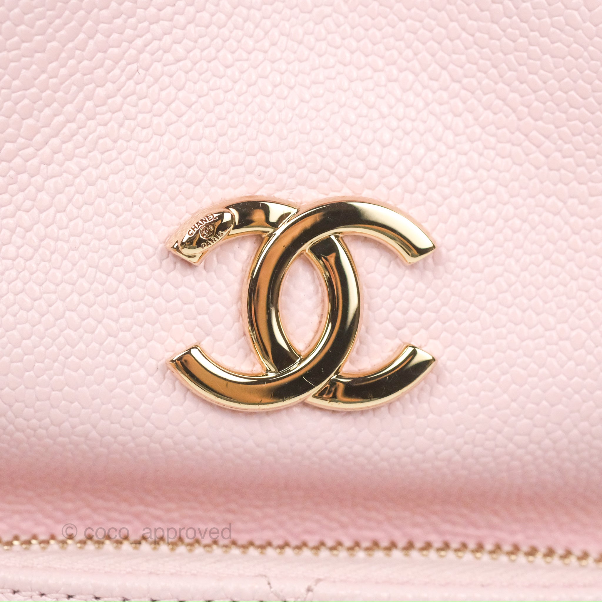 Chanel Business Affinity Drawstring Bucket Bag in Light Pink Caviar Leather with Gold Hardware - Perfect for Work, Travel & Everyday Luxury