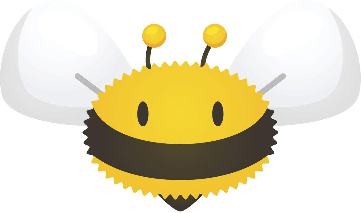 EW Designs Cute Kawaii Bumble Bee Cartoon #2 Magnetic Vinyl Sticker (4