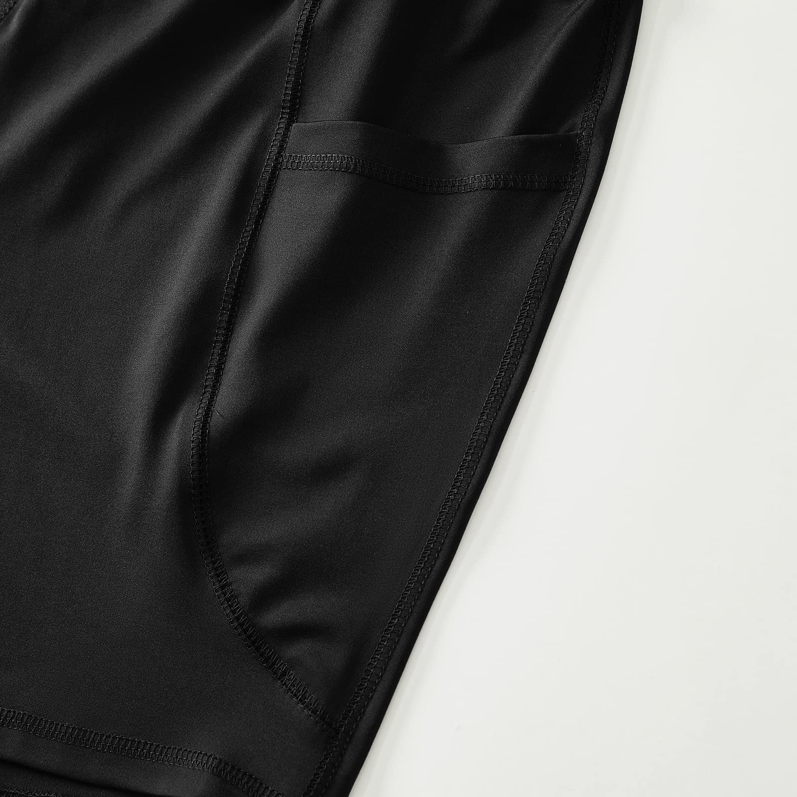 **Honwenle Women's Plus Size Yoga Shorts – High Waist Biker Workout Athletic Running Shorts with Tummy Control & Pockets – Perfect for Yoga, Gym, Running & Casual Wear**
