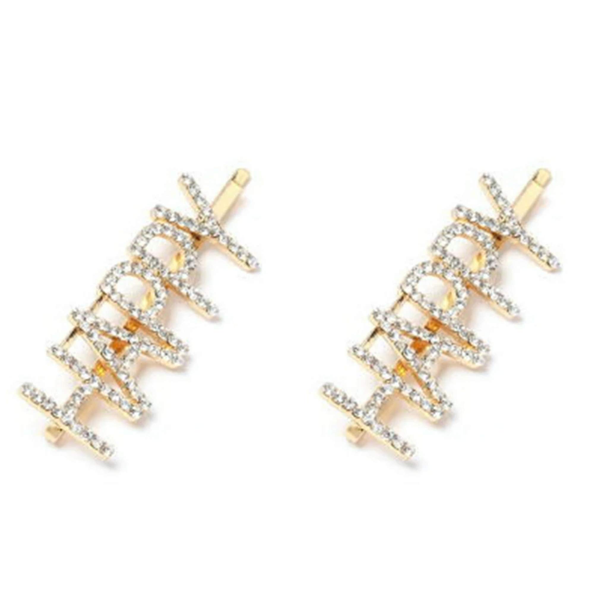 Trendy Golden Hair Clips for Women - Fashionable Vogue Hair Accessories - Perfect for Parties, Weddings & Everyday Styling