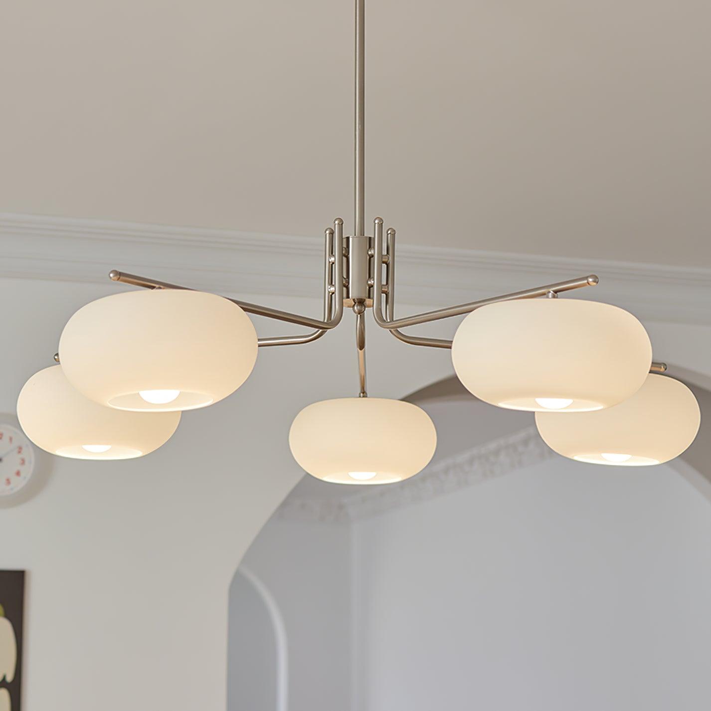 Brandon Crystal Chandelier - Elegant Modern Ceiling Light Fixture for Dining Room, Living Room, and Bedroom Decor | Energy Efficient LED Lighting for Home & Office