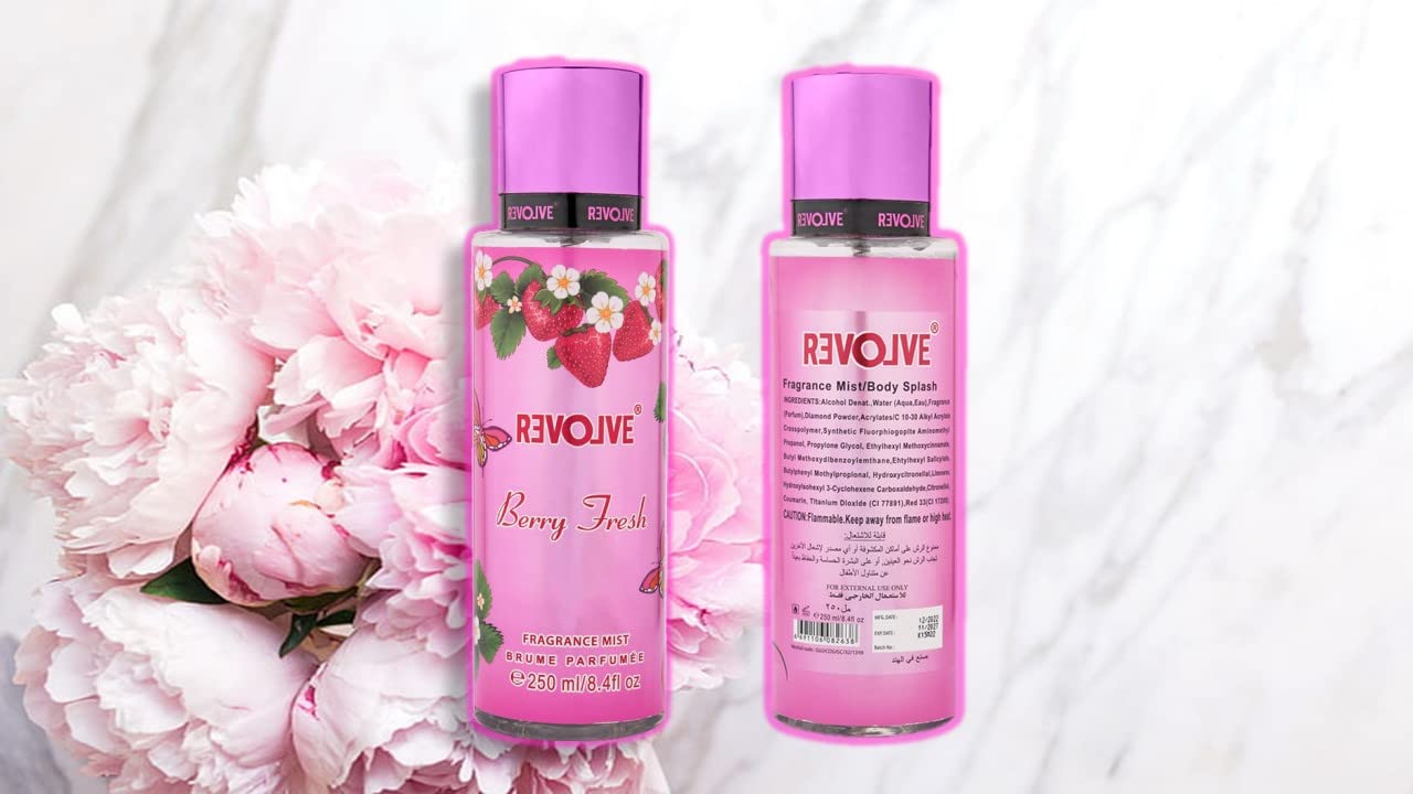 Berry Fresh Long Lasting Body Mist 250ml - Floral Fruity Fragrance for Women, All-Day Freshness - Perfect for Daily Use, Gym, Work & Date Nights