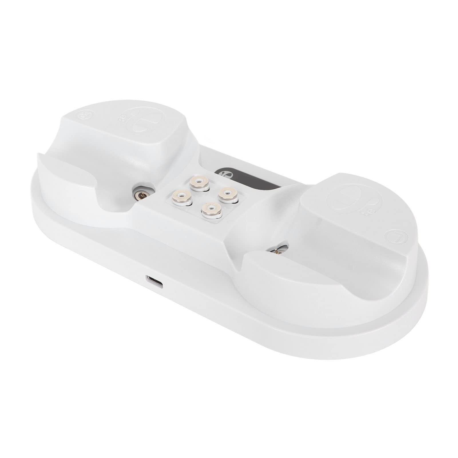 Dual USB-C Magnetic Charging Dock Station with 4 Ports & Short Circuit Protection for VR2 Controllers - Perfect for Gaming, Home & Office Use