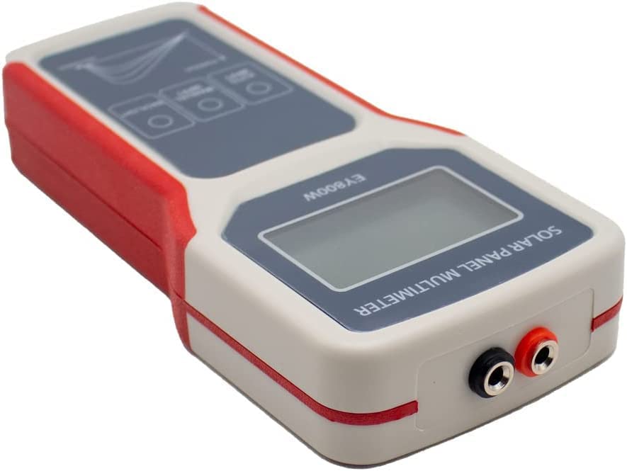 Upgrade EY800W Solar Panel Tester - Photovoltaic Multimeter with Ultra Clear LCD Display | Smart MPPT Open Circuit Voltage Troubleshooting Tool | Perfect for Solar PV System Testing & Maintenance
