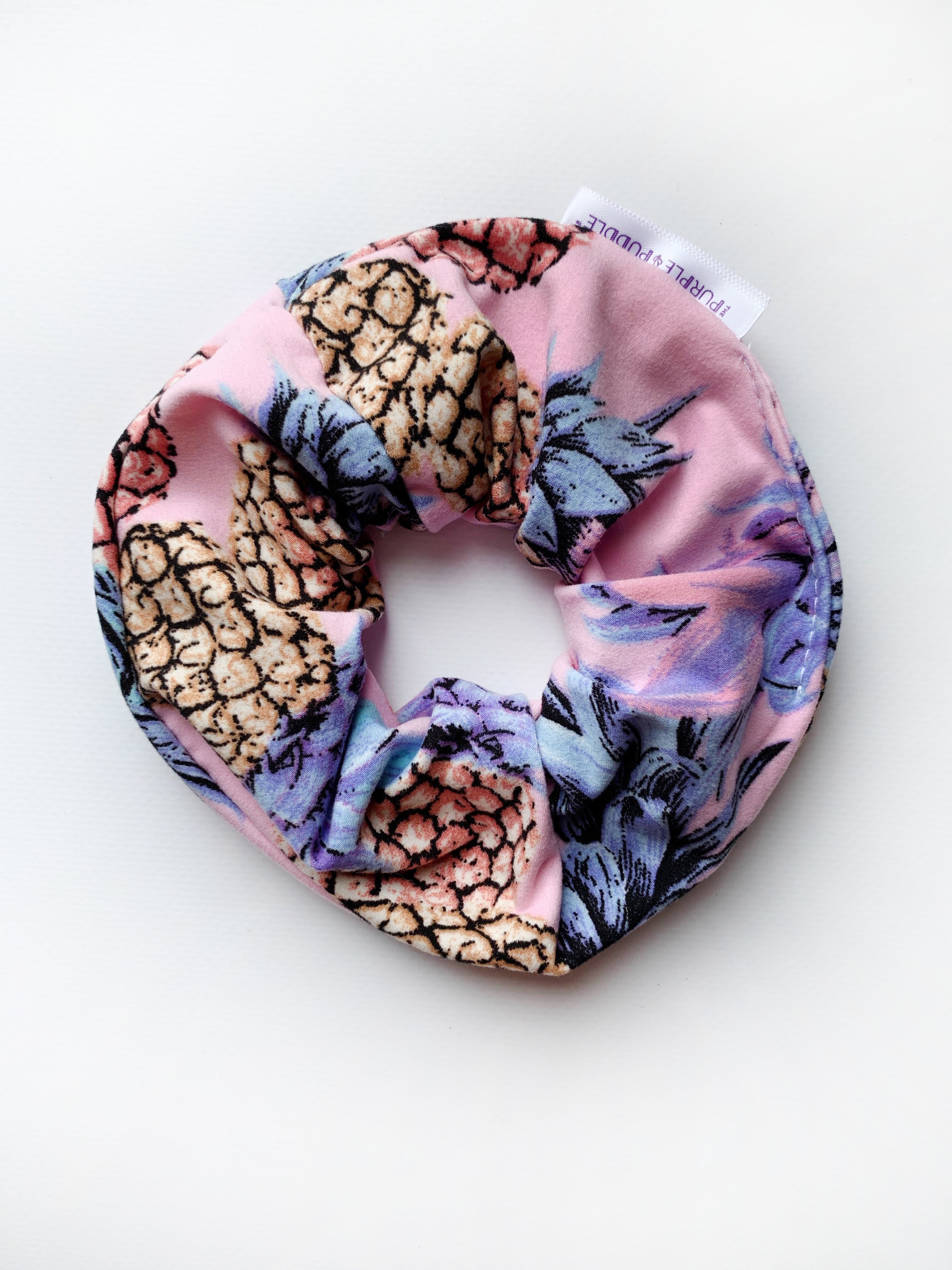 Maui Pink Hair Scrunchie - Soft & Stretchy Hair Tie for Women & Girls - Perfect for Workouts, Yoga, and Everyday Use